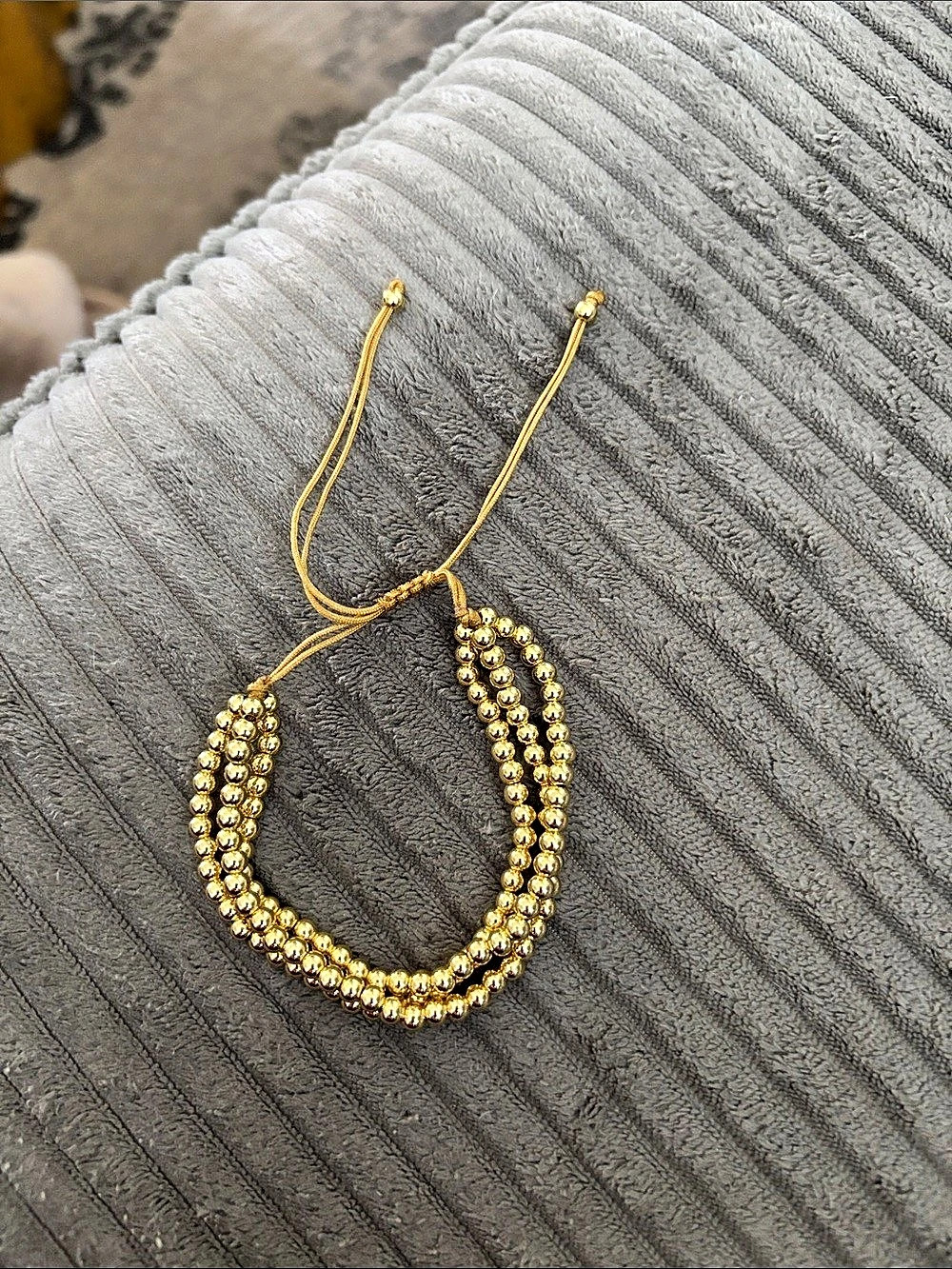 Gold Beaded Bracelet